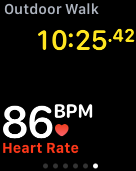 Surveillance continue de la fréquence cardiaque avec l’application de fitness Apple Watch