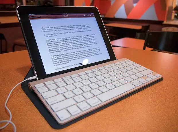iPad avec clavier externe