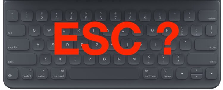Comment taper la touche Echap sur le clavier de l'iPad