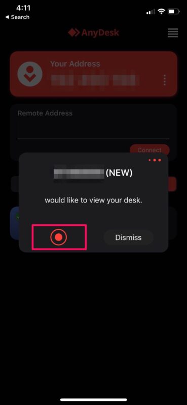 anydesk pour iphone