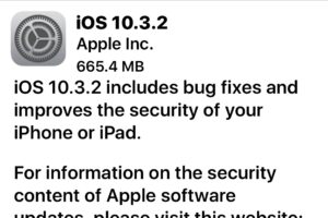 iOS 10.3.2 Mise à jour pour iPhone, iPad [Liens de téléchargement IPSW]