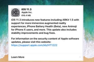 Lancement du téléchargement de l'iOS 11.3, mise à jour pour iPhone et iPad [Liens IPSW]