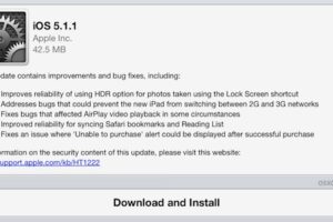 Publication de iOS 5.1.1 [Liens de téléchargement direct]