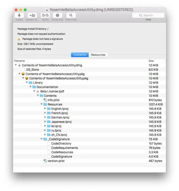 Extraire Facilement L Installateur Et Les Fichiers De Paquets Dans Mac Os X Avec Pacifist Iphonologie Fr 21 C