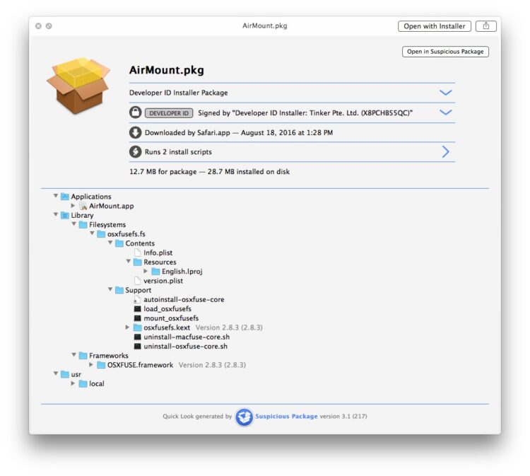 Pkg чем открыть mac os