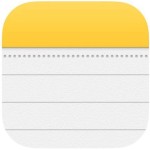Icône Notes dans iOS