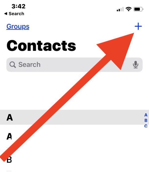 Comment ajouter un nouveau contact sur iPhone