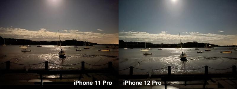iPhone 12 Pro examen: Comparaison mode nuit