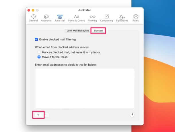 Comment bloquer et débloquer les adresses e-mail sur Mac Mail