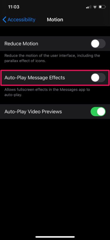 Comment désactiver les effets d'écran iMessage sur iPhone