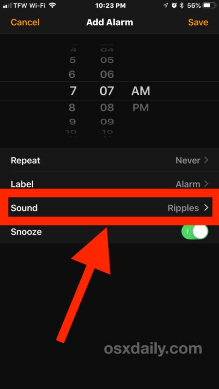 Comment régler un réveil vibrant sur iPhone 
