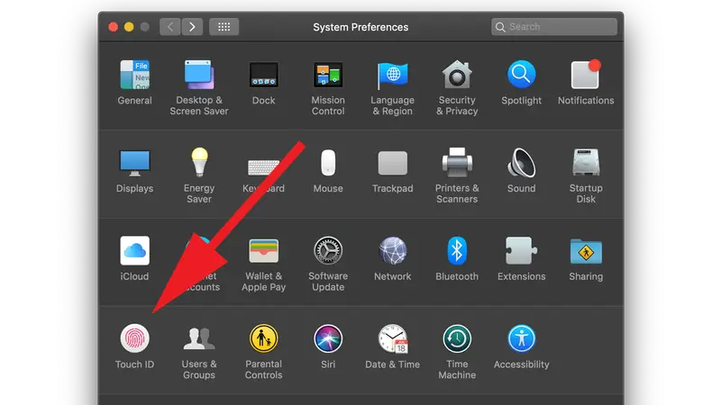 Comment utiliser Touch ID sur Mac : préférences système