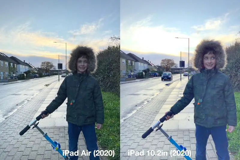 iPad Air (2020) examen: Comparaison caméra