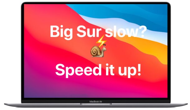 Si macOS Big Sur semble lent, voici des conseils pour l'accélérer