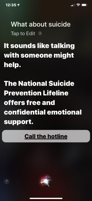 Siri suggère une aide au suicide sur iPhone 