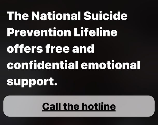 Siri et iPhone proposent une assistance téléphonique pour le suicide