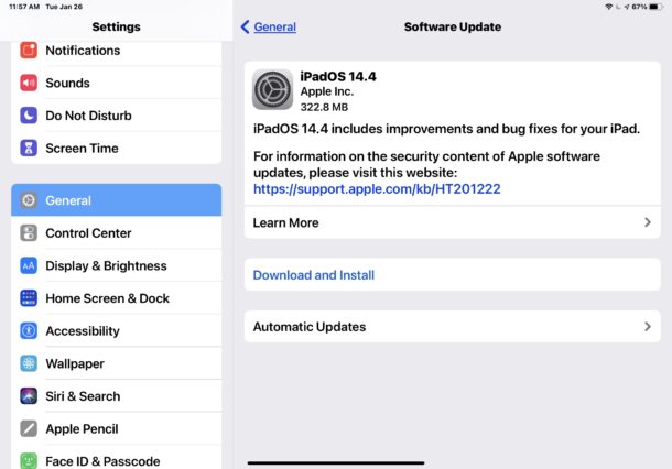 iOS 14.4 et ipadOS 14.4
