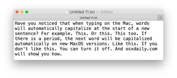 Comment désactiver la mise en majuscule automatique des mots sur Mac