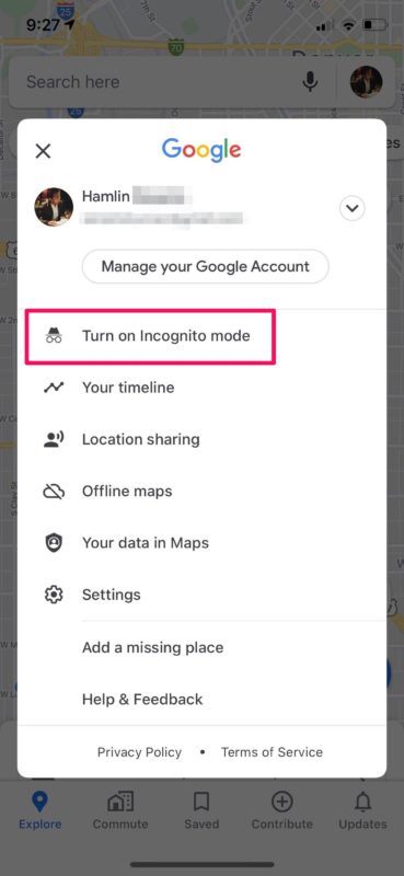Comment utiliser le mode navigation privée de Google Maps sur iPhone et iPad