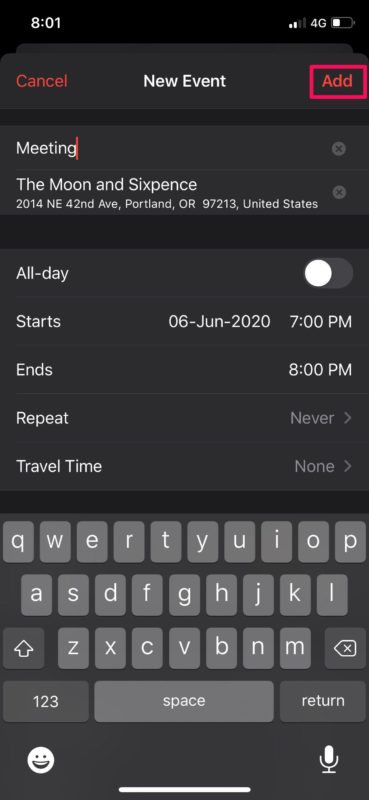 Comment ajouter et supprimer des événements des calendriers sur iPhone et iPad