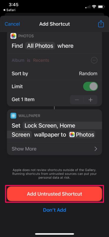 Comment changer automatiquement le fond d'écran de l'iPhone avec des raccourcis