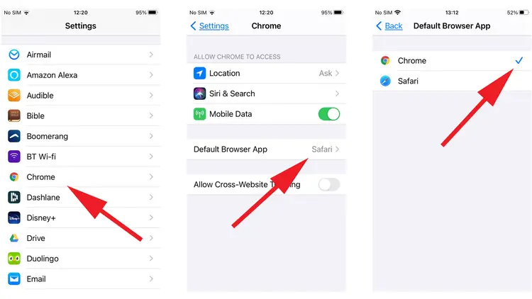Comment modifier les applications par défaut dans iOS 14: Navigateur Web