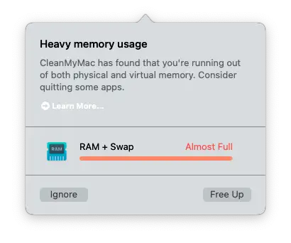 RAM CleanMyMac X