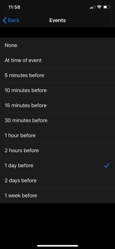Comment définir et modifier les heures d'alerte du calendrier sur iPhone et iPad