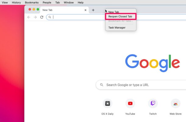 Comment rouvrir les onglets fermés dans Chrome sur iPhone, iPad, Mac