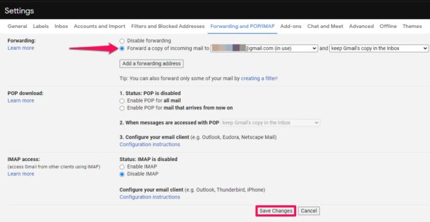 Comment transférer automatiquement tous les e-mails de Gmail vers une autre adresse e-mail