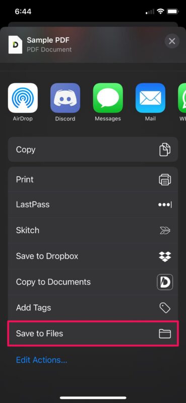 Comment enregistrer les fichiers reçus via iMessage sur iPhone et iPad