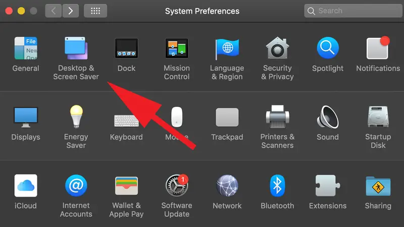 Pour éteindre l'écran de votre Mac sans le mettre en veille: Préférences Système