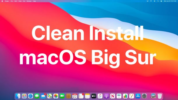 Comment nettoyer l'installation de macOS Big Sur