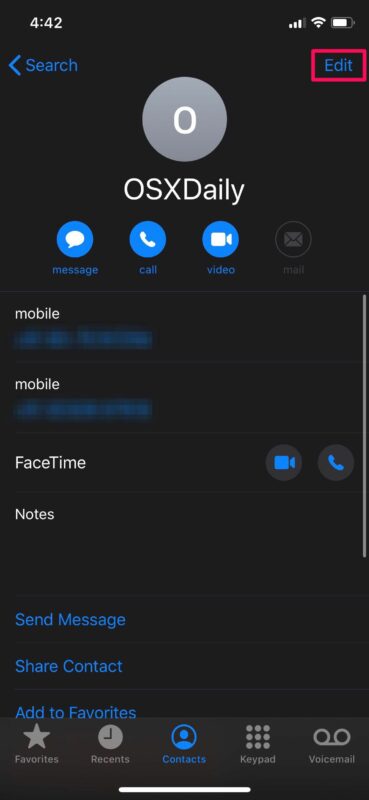 Comment mettre en sourdine un contact sur l'iPhone pour mettre en sourdine les appels, les messages et les notifications de leur part