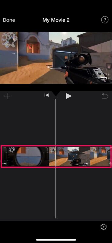 Comment supprimer une section centrale de la vidéo sur iPhone et iPad avec iMovie