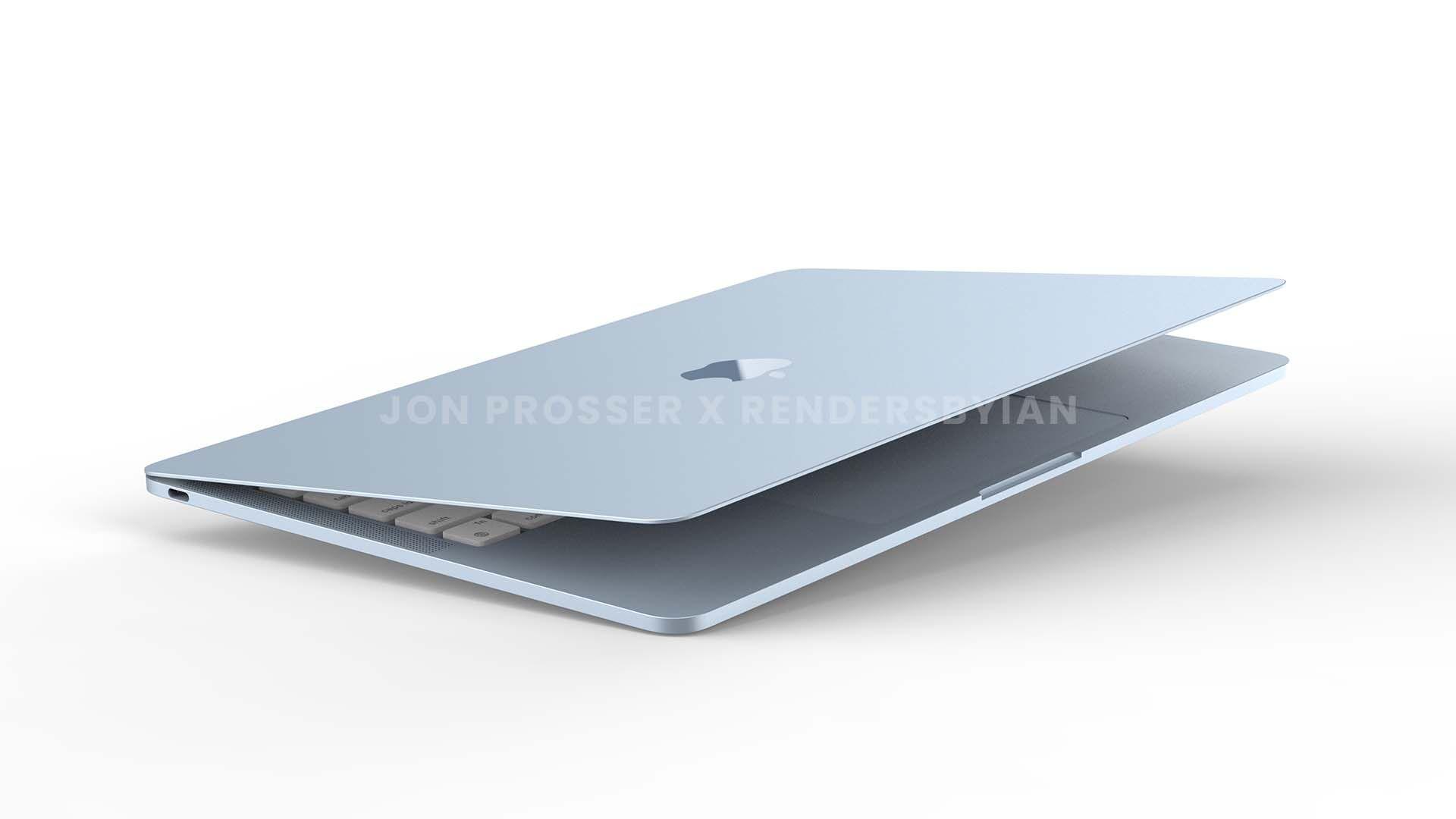 Face bleue du MacBook Air