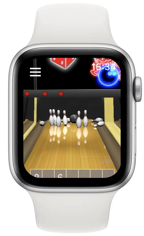 Jeu de bowling pour Apple Watch