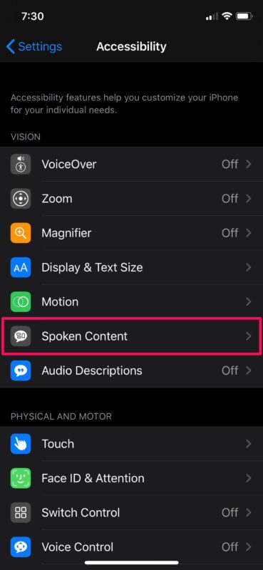 Comment utiliser Speak Screen dans Safari sur iPhone et iPad