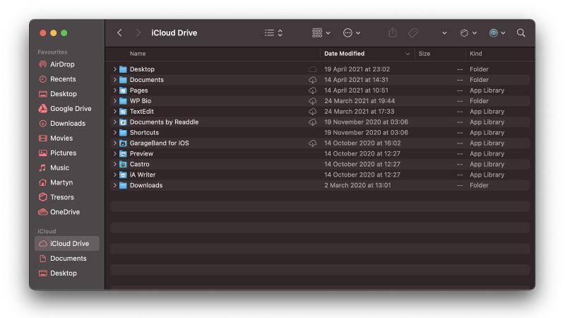 Comment sauvegarder un Mac sur iCloud: iCloud Drive