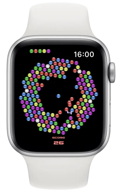 Jeu Bubble Wars pour Apple Watch