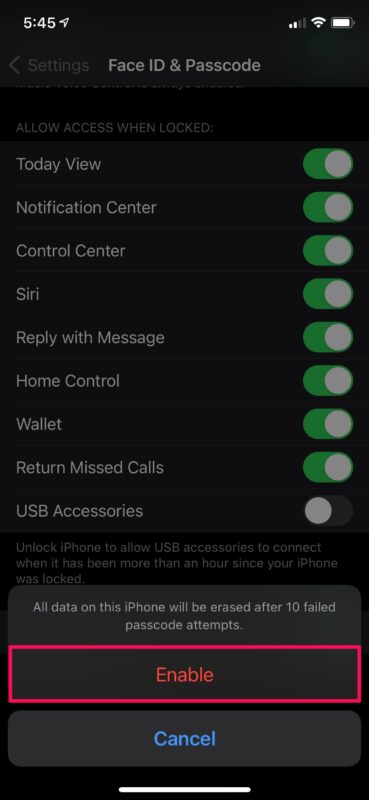 Comment configurer l'iPhone pour qu'il s'efface automatiquement après des tentatives de code d'accès infructueuses