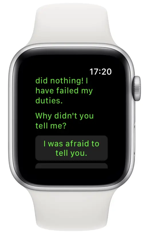 Jeu interactif KOMRAD pour Apple Watch