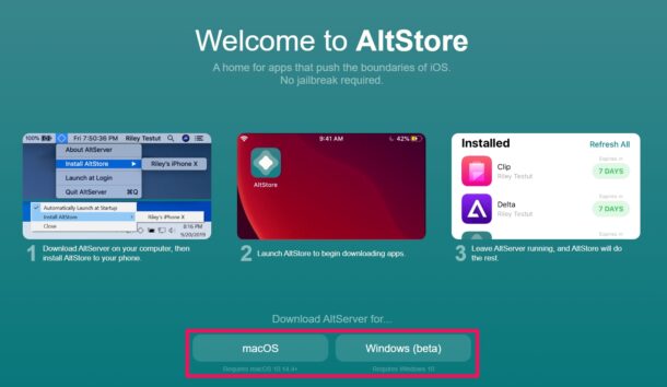 Comment installer AltStore sur iPhone et iPad