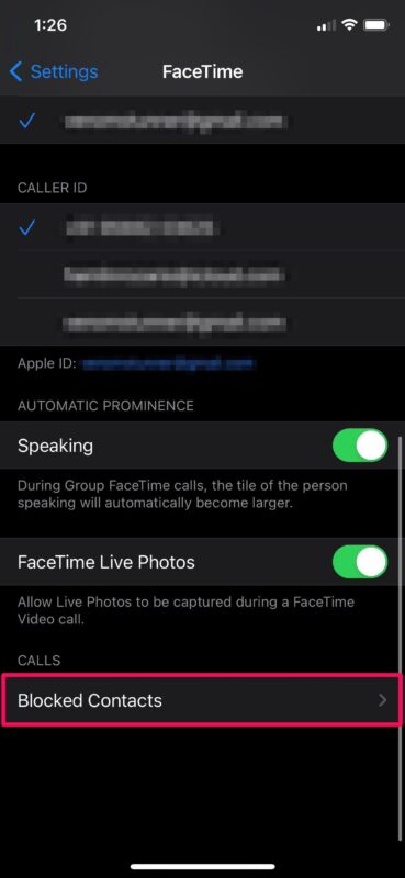 Comment bloquer les appelants Facetime sur iPhone et iPad
