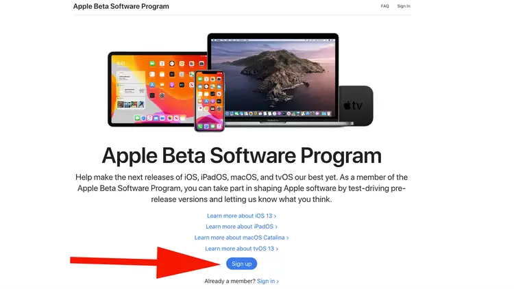 Comment rejoindre le programme logiciel bêta d'Apple : s'inscrire