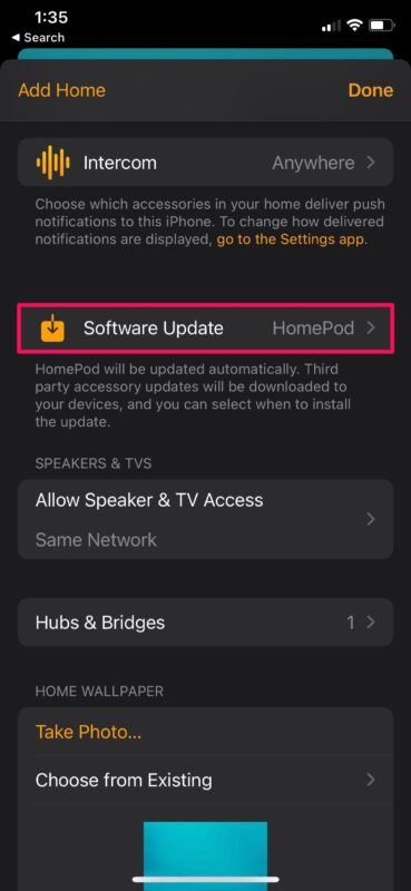 Comment mettre à jour le logiciel HomePod