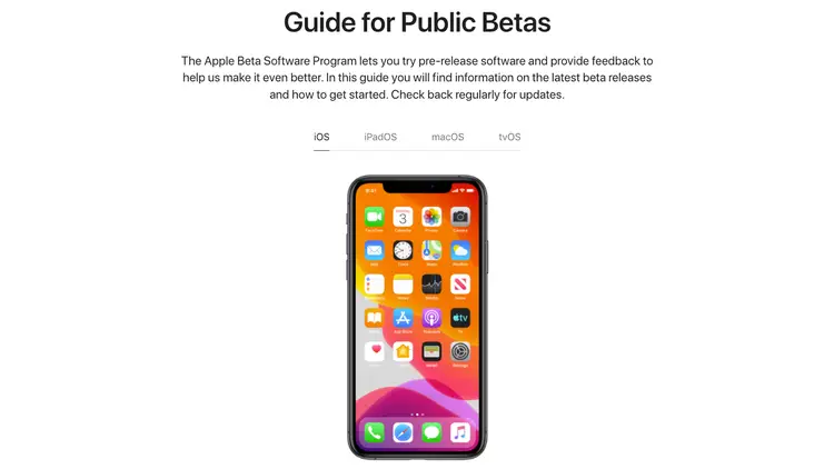 Comment rejoindre le programme logiciel bêta d'Apple : Guides publics
