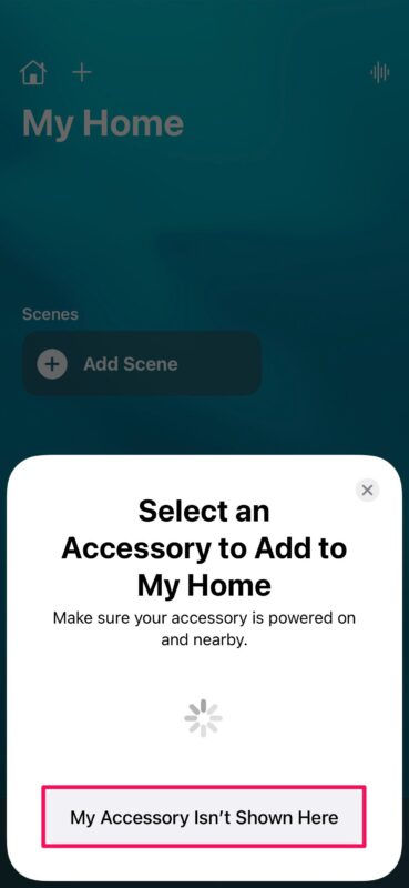 Comment ajouter un accessoire HomeKit sans code QR