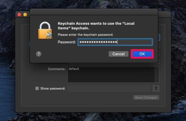 Comment modifier les mots de passe enregistrés sur Mac avec l'accès au trousseau