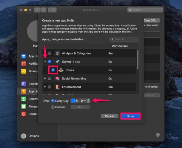 Comment utiliser le temps d'écran dans MacOS pour restreindre l'utilisation des applications
